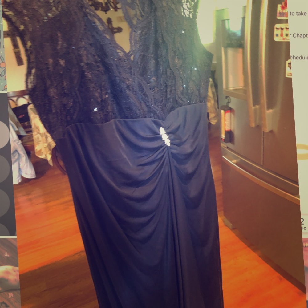 Dark blue gala dress
